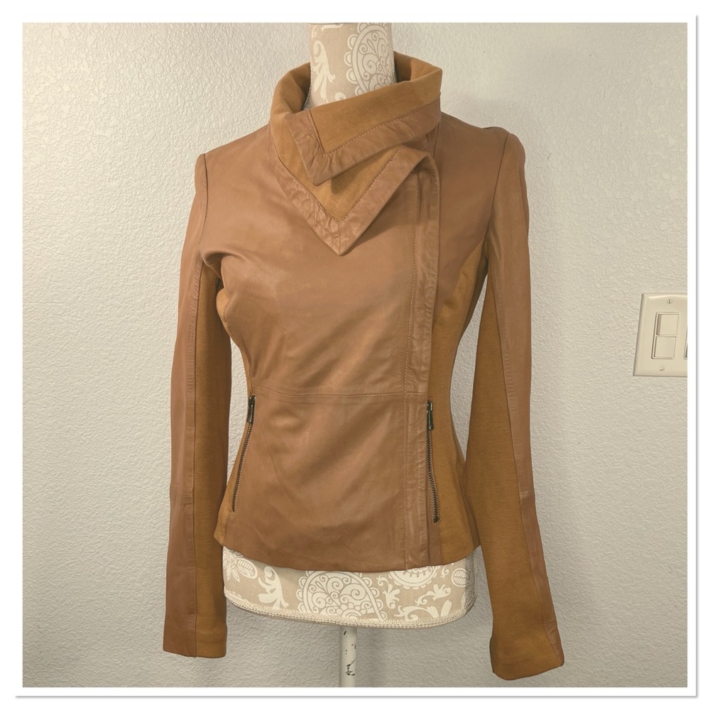 Bod & Christensen Women's Rebecca Tan
Leather Jacket Sz S